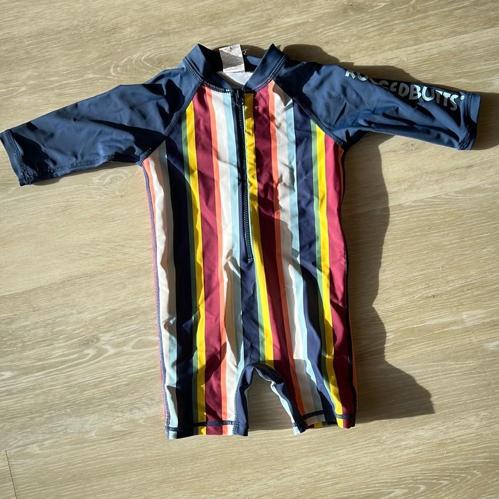 Rugged Butts long sleeve rash guard bodysuit 6-12 months